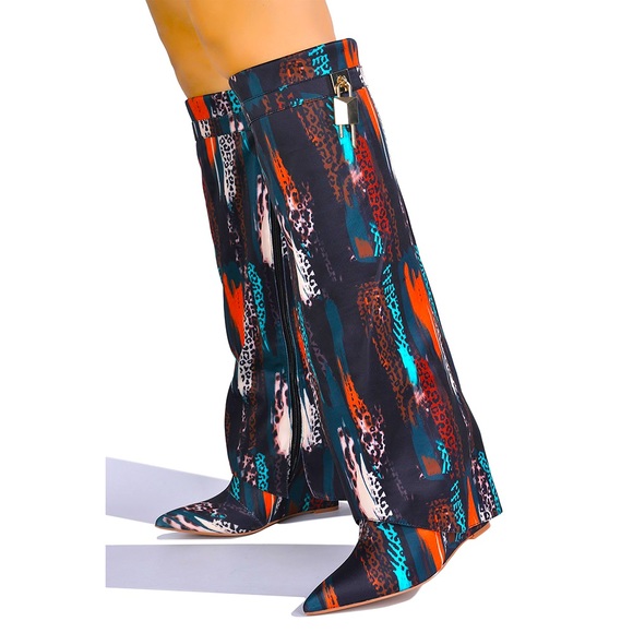 HAMMERLOCK KNEE HIGH BOOTS MULTI - Picture 3 of 3